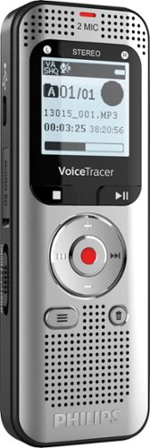 Philips - VoiceTracer DVT2015 8GB Voice Recorder with Sembly Cloud Speech-to-Text Software