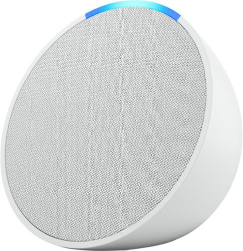 Image of Amazon - Echo Pop (1st Gen, 2023 Release) Full sound compact smart speaker with Alexa - Glacier White