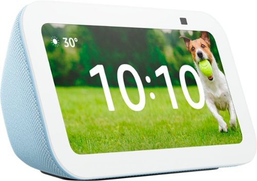 Image of Amazon - Echo Show 5 (3rd Gen, 2023 release) | Smart display with deeper bass and clearer sound - Cloud Blue