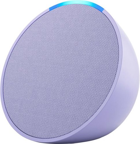 Image of Amazon - Echo Pop (1st Gen, 2023 Release) Full sound compact smart speaker with Alexa - Lavender Bloom