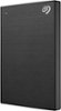 Seagate - One Touch with Password 2TB External USB 3.0 Portable Hard Drive with Rescue Data Recovery Services - Black-Front_Standard
