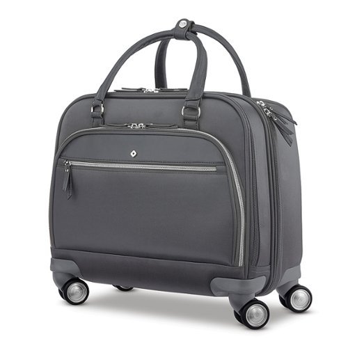 Samsonite - Mobile Solution 17" Spinner Mobile Office Bag - Silver Shadow