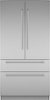 Thermador - Freedom Collection 23.1 Cu. Ft. French Door Built-in Smart Refrigerator with Masterpiece Series Handles - Stainless Steel-Front_Standard