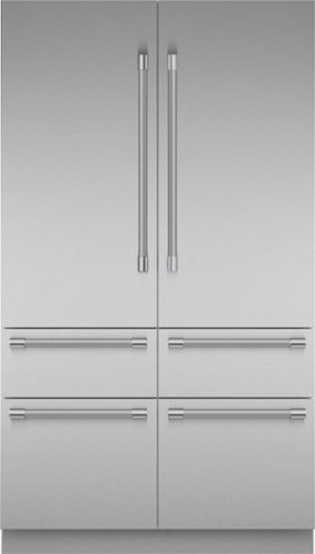 Thermador - Freedom Collection 27.7 Cu. Ft. French Door Built-in Smart Refrigerator with Professional Series Handles - Stainless Steel
