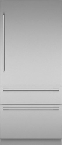 Thermador - Freedom Collection 20.2 Cu. Ft. Bottom Freezer Built-in Smart Refrigerator with Masterpiece Series Handles - Stainless Steel