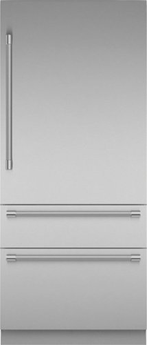 Thermador - Freedom Collection 20.2 Cu. Ft. Bottom Freezer Built-in Smart Refrigerator with Professional Series Handles - Stainless Steel