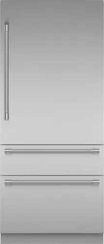 Front. Thermador - Freedom Collection 20.2 Cu. Ft. Bottom Freezer Built-in Smart Refrigerator with Professional Series Handles - Stainless Steel.