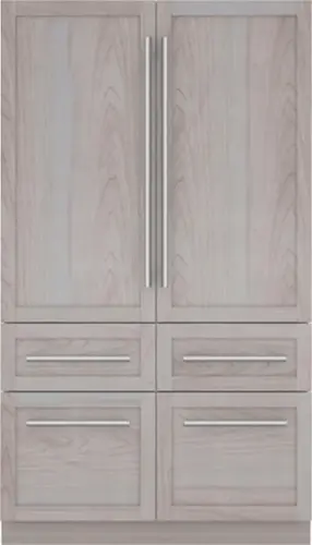 Front. Thermador - Freedom Collection 27.7 Cu. Ft. French Door Built-in Smart Refrigerator with Internal Water Dispenser - Panel-ready.