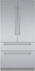Thermador - Freedom Collection 23.1 Cu. Ft. French Door Built-in Smart Refrigerator with Professional Series Handles - Stainless Steel-Front_Standard