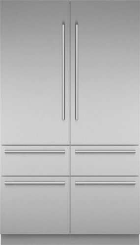 Thermador - Freedom Collection 27.7 Cu. Ft. French Door Built-in Smart Refrigerator with Masterpiece Series Handles - Stainless Steel