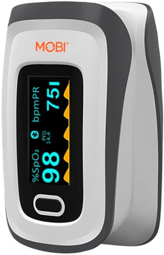 MOBI - Smart OLED Fingertip Bluetooth Pulse Oximeter - White