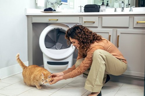 Whisker Litter-Robot 4 Smart App-Controlled Self-Cleaning Litter Box Core Accessories Bundle - White BUY IN DUBAI