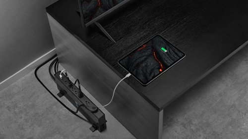 Rocketfish™ 7-Outlet/1-USB-C/1-USB 3,600 Joules Surge Protector - Black HOW TO BUY