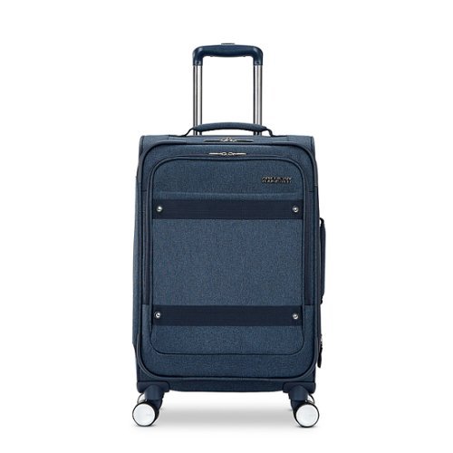 

American Tourister - Whim 21" Expandable Spinner Suitcase - Navy Blue