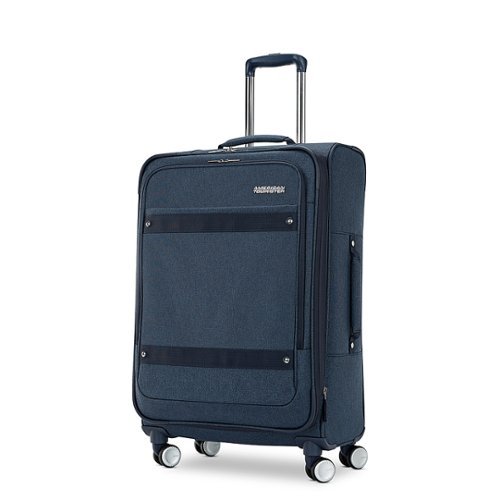 

American Tourister - Whim 25" Expandable Spinner Suitcase - NAVY BLUE