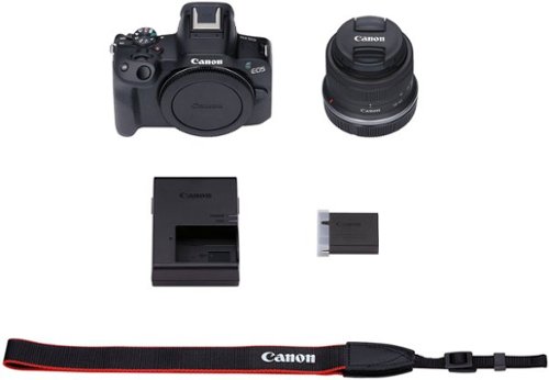 Canon EOS R50 4K Video Mirrorless Camera with RF-S18-45mm Content Creator Kit - Black BUY IN EUROPE