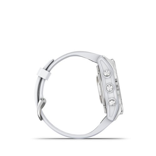 Garmin epix Pro (Gen 2) Standard Edition 42mm Fiber-Reinforced Polymer - Silver with Whitestone Band WORLDWIDE DELIVERY