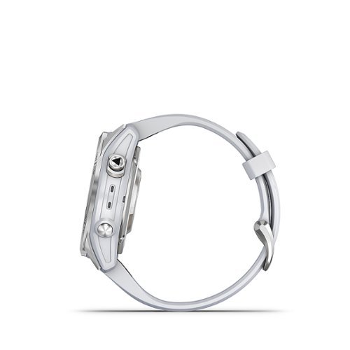 Garmin epix Pro (Gen 2) Standard Edition 42mm Fiber-Reinforced Polymer - Silver with Whitestone Band GLOBAL SHIPPING