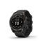 Garmin - fenix 7 Pro Sapphire Solar GPS Smartwatch 47 mm Fiber-reinforced polymer - Carbon Gray DLC Titanium - (2023)-Front_Standard