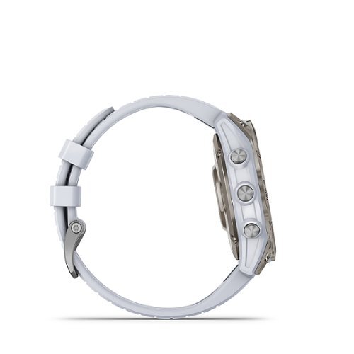 Garmin epix Pro (Gen 2) Sapphire Edition 47mm Fiber-Reinforced Polymer - Titanium with Whitestone Band WORLDWIDE DELIVERY