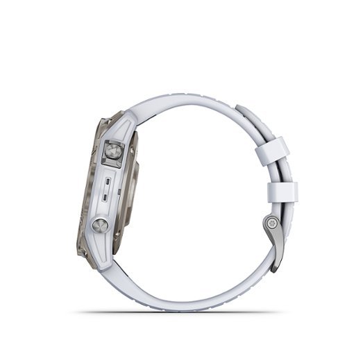 Garmin epix Pro (Gen 2) Sapphire Edition 47mm Fiber-Reinforced Polymer - Titanium with Whitestone Band GLOBAL SHIPPING