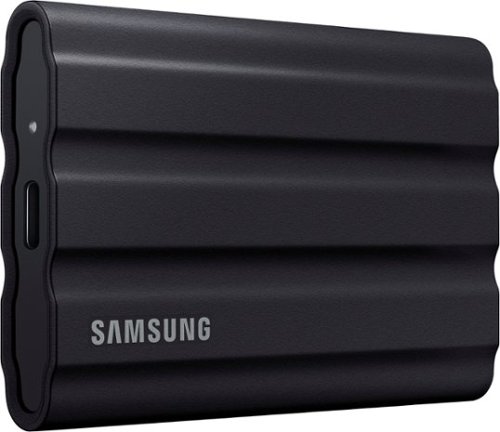 Samsung - Geek Squad Certified Refurbished T7 Shield 4TB External USB 3.2 Gen 2 Rugged SSD IP65 Water Resistant - Black
