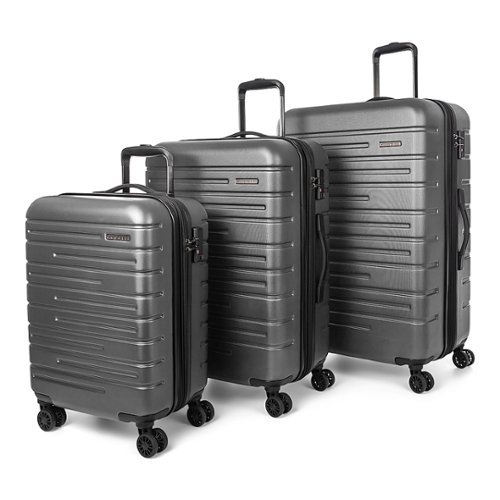 Bugatti - Geneva Luggage Set (3-Piece) - Charcoal