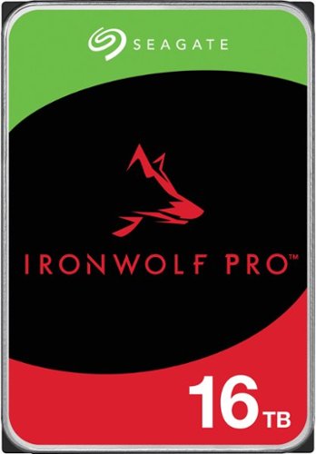 

Seagate - IronWolf Pro 16TB Internal SATA Enterprise NAS Hard Drive with Rescue Data Recovery Services