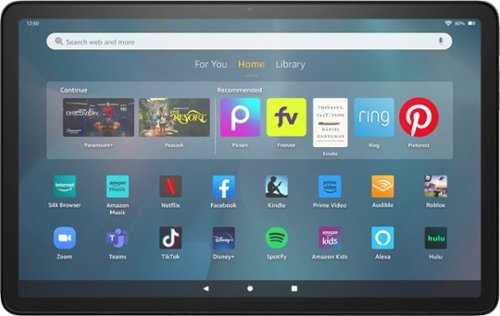  Amazon - Fire Max 11 tablet, vivid 11&quot; display, octa-core processor, 4 GB RAM, 14-hour battery life, 64 GB - Gray