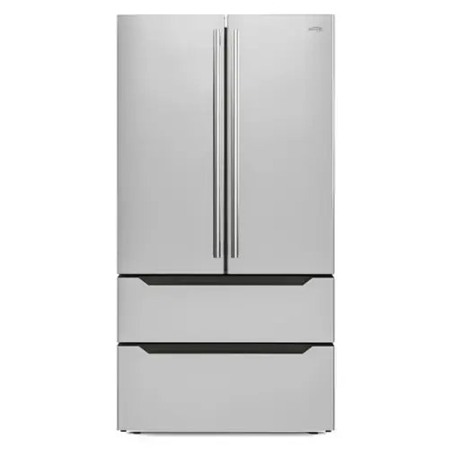 Front. Koolmore - 22.5 Cu. ft. French Door Refrigerator with Automatic Ice Maker, Deep Freezer, 4 Door Stainless-Steel Fridge -RERFDSS-22C - Stainless-Steel.