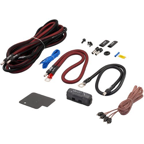 Stinger - 2-Channel 8GA Under-Seat Amplifier Wiring Kit for Select Jeep Wrangler and Gladiator Vehicles - Multi
