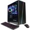 CyberPowerPC - Gamer Supreme Gaming Desktop - Intel Core i7-13700KF - 16GB Memory - NVIDIA GeForce RTX 4060 Ti 8GB - 2TB SSD - Black-Angle_Standard