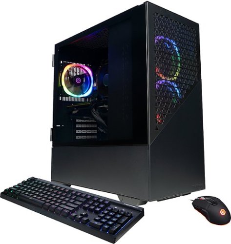 CyberPowerPC - Gamer Master Gaming Desktop - AMD Ryzen 7 7700 - 16GB Memory - NVIDIA GeForce RTX 4060 Ti 8GB - 2TB HDD + 1TB SSD - Black