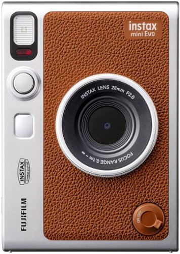 Fujifilm INSTAX MINI Evo Instant Film Camera - Brown WORLDWIDE DELIVERY