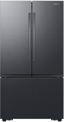 Samsung - 32 cu. ft. 3-Door French Door Smart Refrigerator with Dual Auto Ice Maker - Matte Black