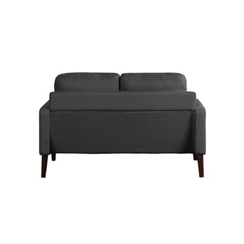 Lifestyle Solutions - Nerd Loveseat with Power and USB ports - Black