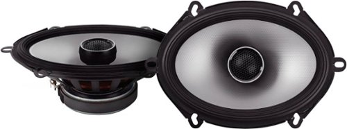 Alpine - S-Series 6 x 8" Hi-Resolution Coaxial Car Speakers with Glass Fiber Reinforced Cone (Pair) - Black-Front_Standard 