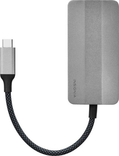 Insignia™ 4-Port USB-C Hub - Gray WORLDWIDE DELIVERY