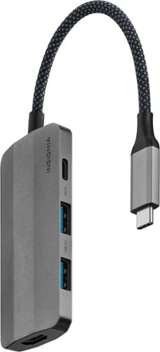 Insignia™ 4-Port USB-C Hub - Gray GLOBAL SHIPPING