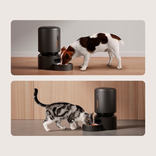 PetLibro - Granary WiFi Stainless Steel 5L Automatic Dog and Cat Feeder with Voice Recorder - Black