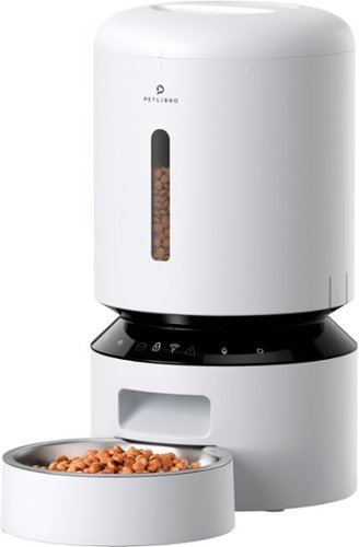 PETLIBRO - Granary WiFi Stainless Steel 5L Automatic Dog and Cat Feeder with Voice Recorder - White