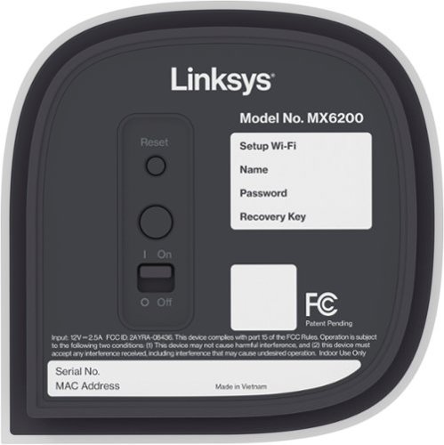 Linksys Velop Pro 6E AXE5400 Tri-Band Mesh Wi-Fi 6E System - White GLOBAL SHIPPING