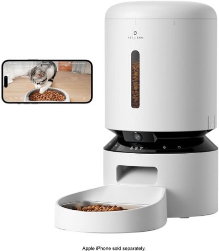 

PetLibro - Granary WiFi Stanless Steel 5L Automatic Dog and Cat Feeder with Camera Monitoring - White