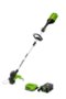 Greenworks - 80V 13” TORQDRIVE String Trimmer with 2.0 Ah Battery and Charger - Black/Green-Front_Standard
