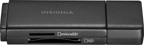 Insignia™ USB 3.0 SD and microSD Memory Card Reader - Black GLOBAL SHIPPING