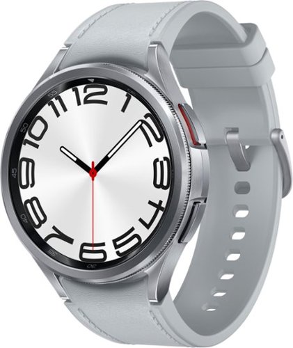  Samsung - Galaxy Watch6 Classic Stainless Steel Smartwatch 47mm BT - Silver