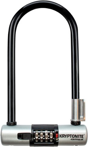 Kryptonite KryptoLok U-Lock - 4 x 9", 4-Digit Combination, Black, Includes bracket