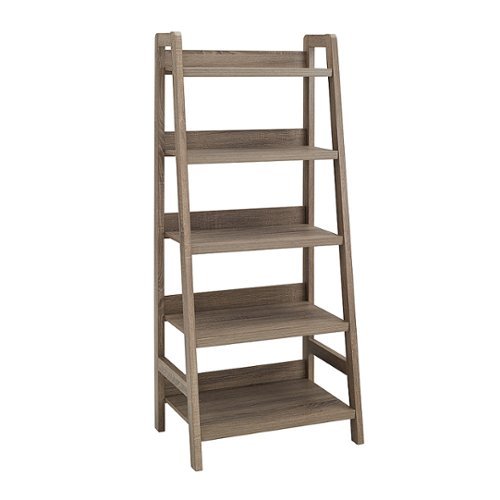 

Linon Home Décor - Tennyson Five-Shelf Ladder Bookcase - Gray