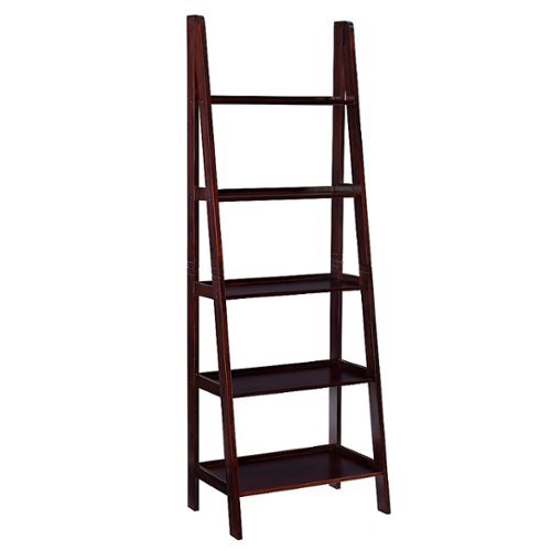 

Linon Home Décor - Radford Five-Tier Ladder Bookshelf - Espresso