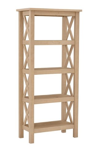 

Linon Home Décor - Delevan 4-Shelf Solid Wood Bookcase - Driftwood